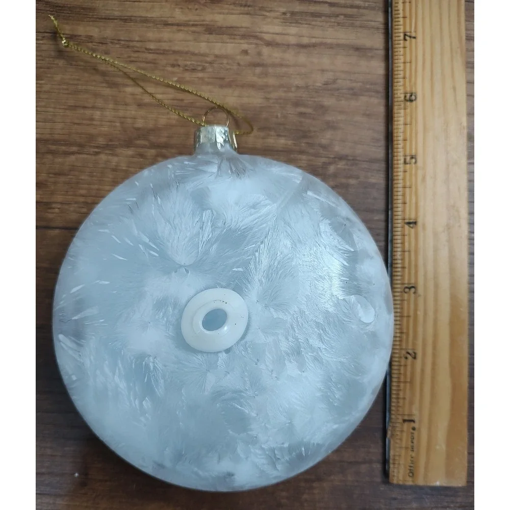 Large Nativity Scene Glass Christmas Ornament  Holy Family Bethlehem B3